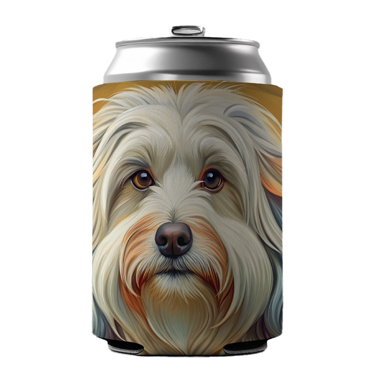 Havanese Dog Art Nouveau Can Cooler Beer Soda Drink Insulated Holder Sleeve Hugger