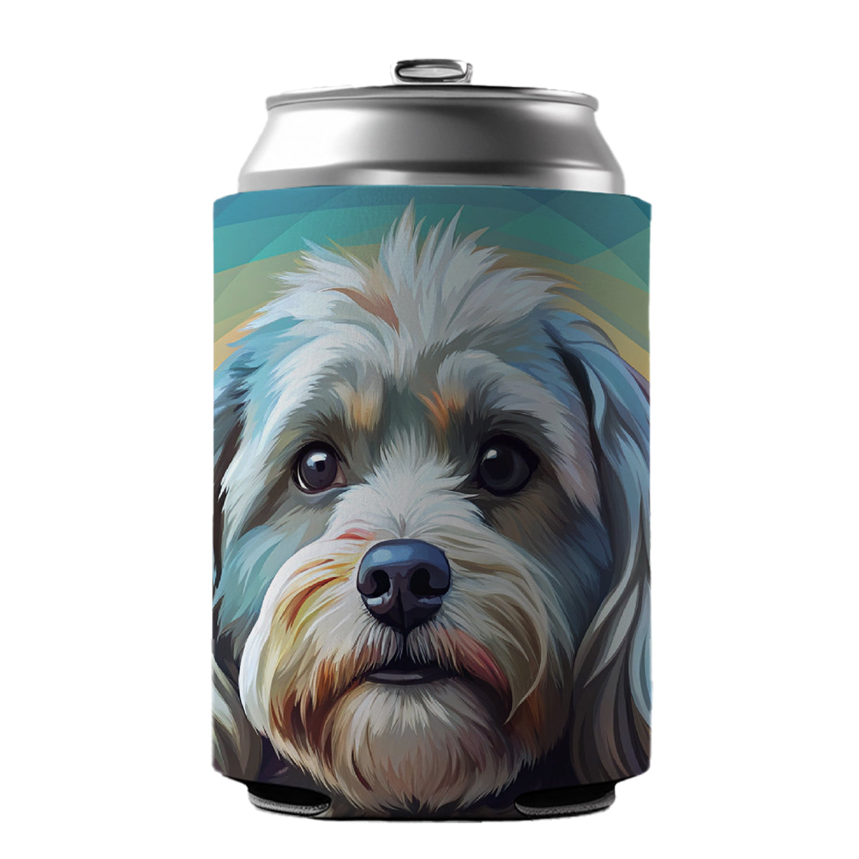 Havanese Dog Pop Art Can Cooler Beer Soda Drink Insulated Holder Sleeve Hugger