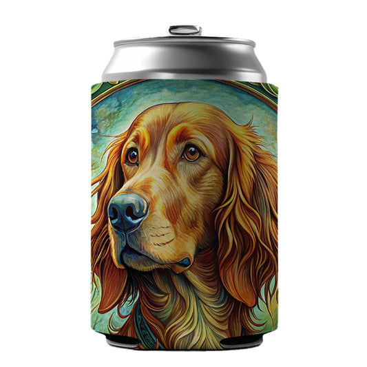 Irish Setter Dog Art Nouveau Can Cooler Beer Soda Drink Insulated Holder Sleeve Hugger