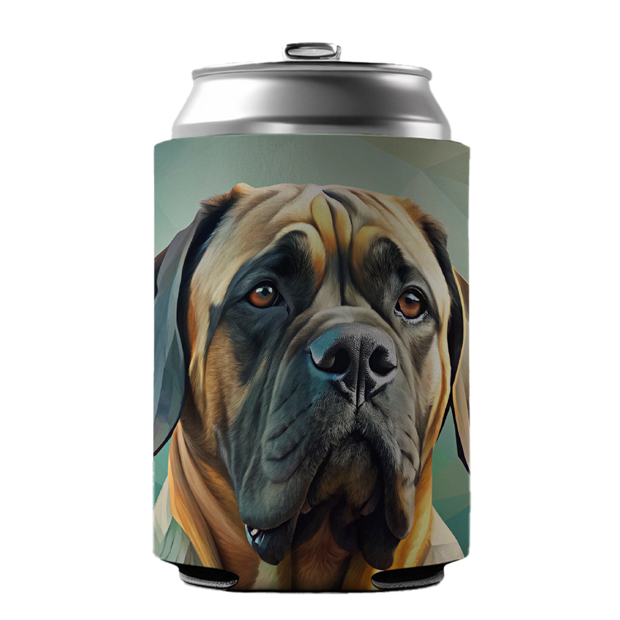Mastiff Dog Contemporary Art Can Cooler Beer Soda Drink Insulated Holder Sleeve Hugger