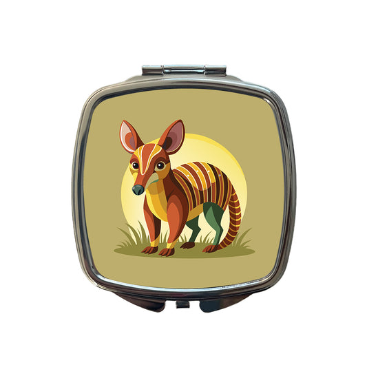 Aardvark Animal Small Travel Purse Handbag Pocket Makeup Compact Mirror