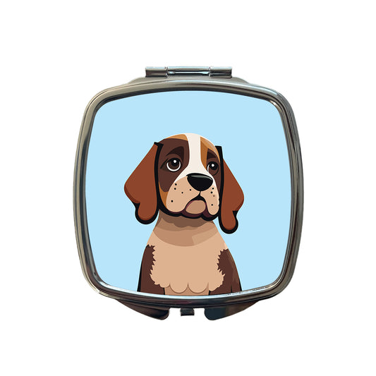 American English Coonhound Dog Small Travel Purse Handbag Pocket Makeup Compact Mirror