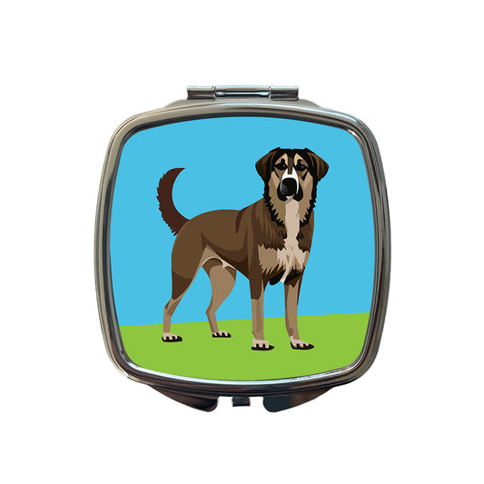 Anatolian Shepherd Dog Standing Small Travel Purse Handbag Pocket Makeup Compact Mirror