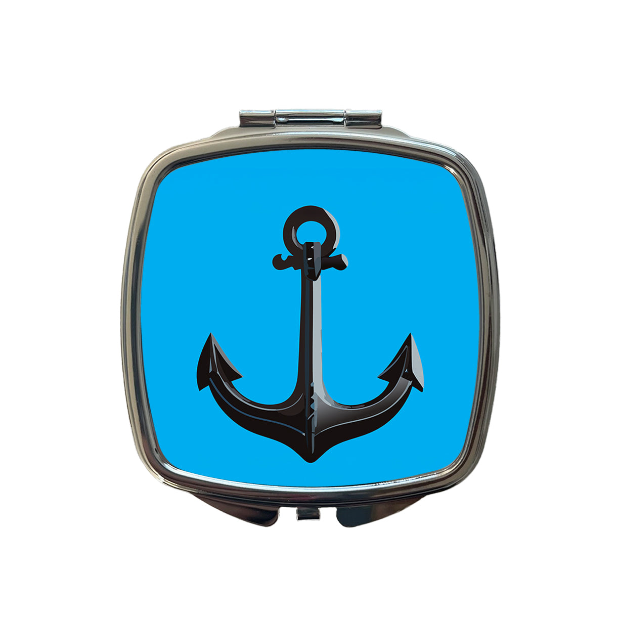 Anchor Boat Cruise Ship Sailing Small Travel Purse Handbag Pocket Makeup Compact Mirror
