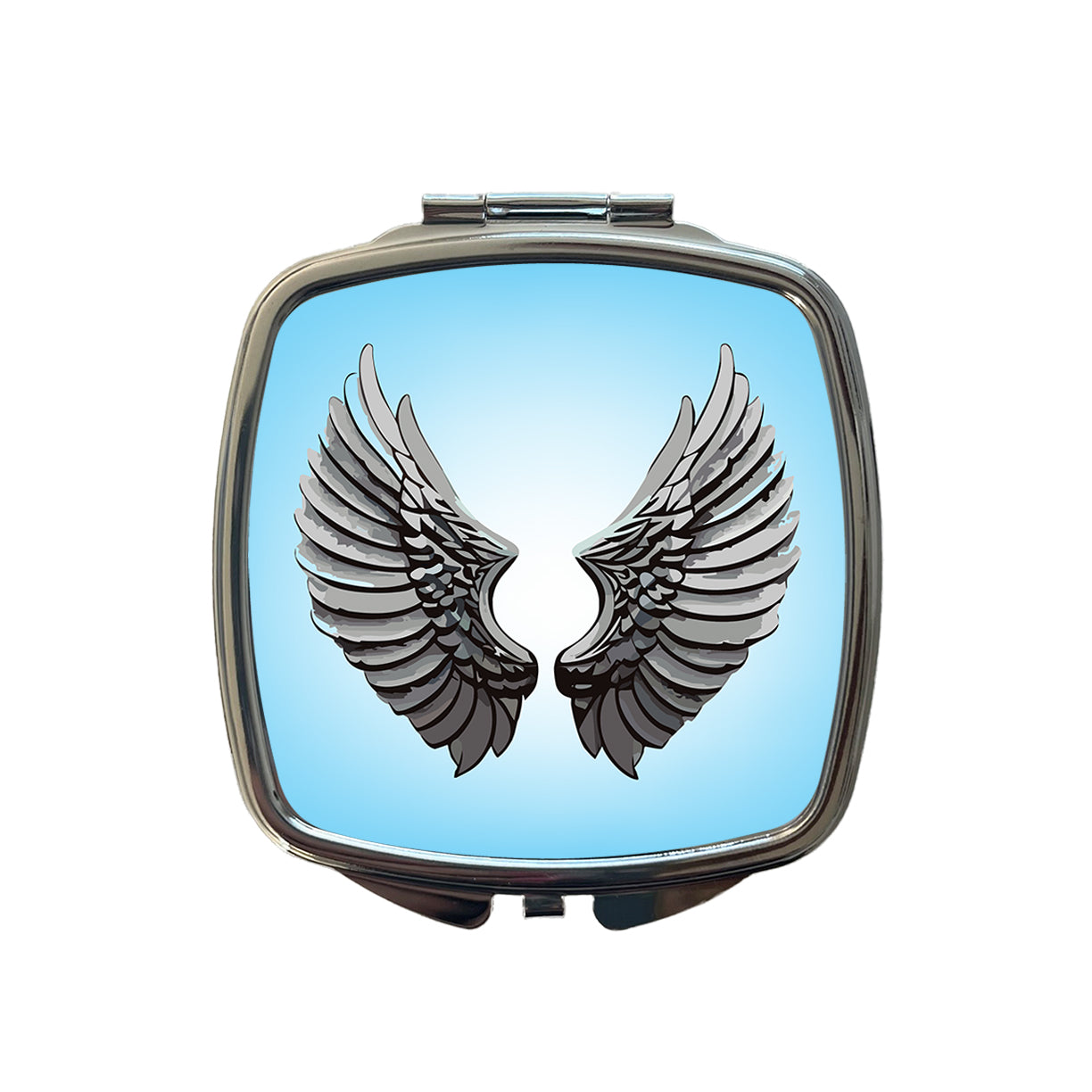 Angel Wings Pair Small Travel Purse Handbag Pocket Makeup Compact Mirror