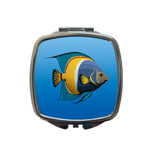 Angelfish Angel Fish Ocean Fresh Water Small Travel Purse Handbag Pocket Makeup Compact Mirror