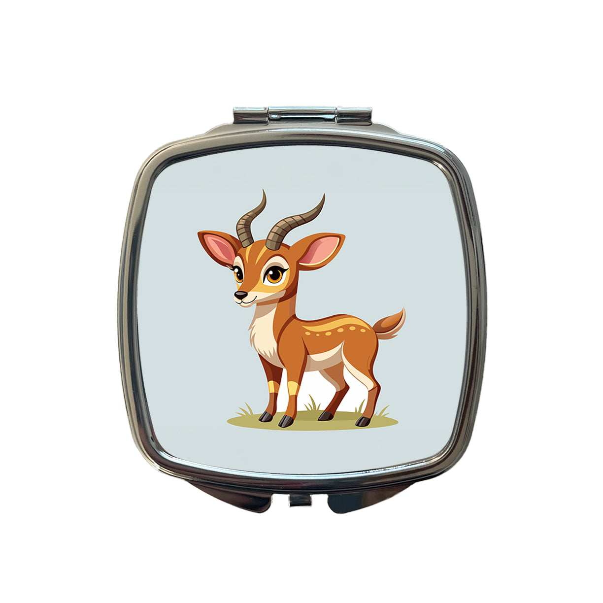 Antelope Cute Small Travel Purse Handbag Pocket Makeup Compact Mirror