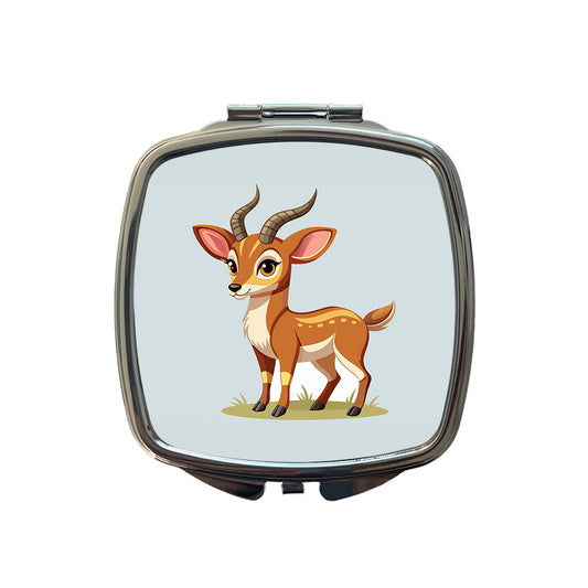 Antelope Cute Small Travel Purse Handbag Pocket Makeup Compact Mirror