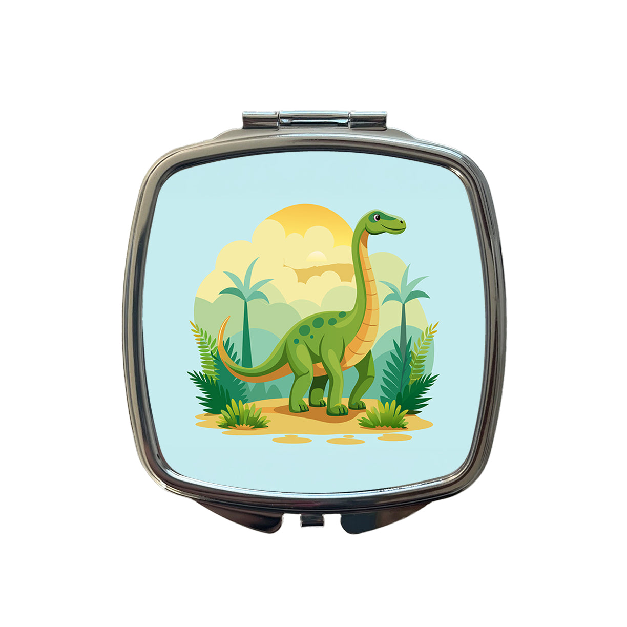 Apatosaurus Dinosaur Small Travel Purse Handbag Pocket Makeup Compact Mirror