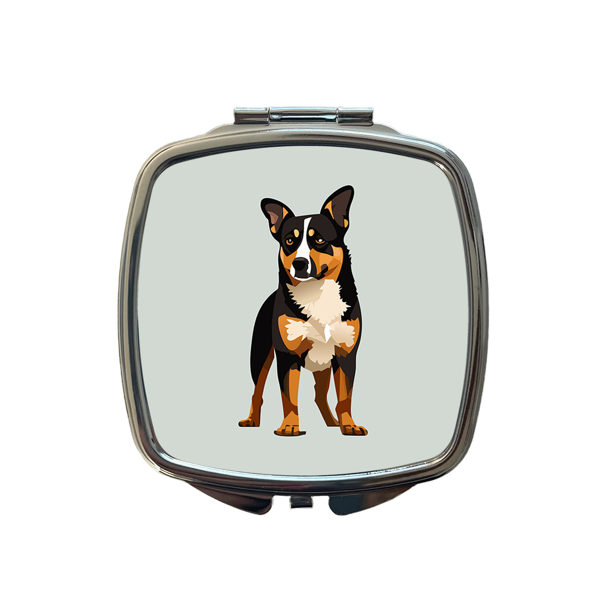 Australian Cattle Dog Standing Small Travel Purse Handbag Pocket Makeup Compact Mirror