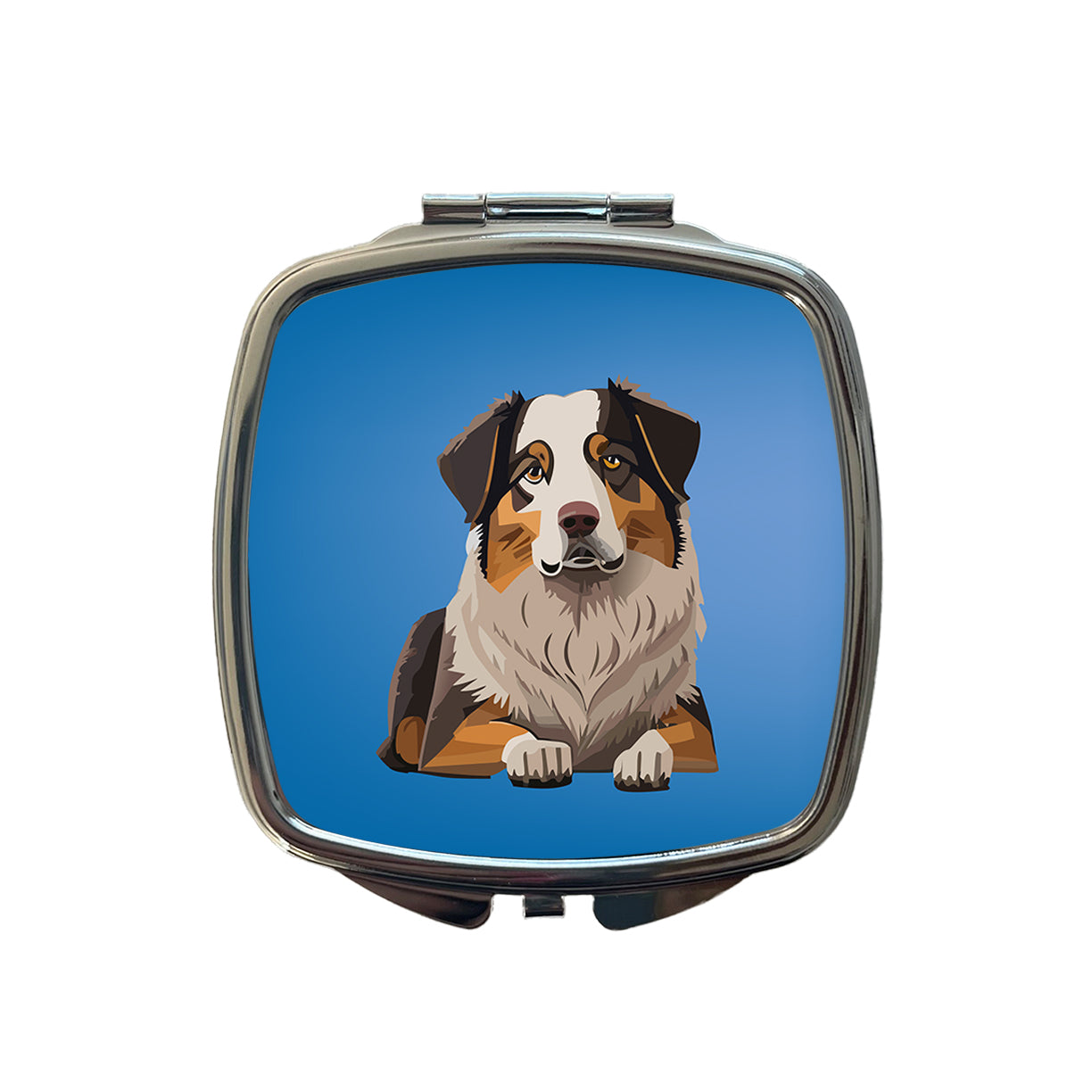 Australian Shepherd Dog Small Travel Purse Handbag Pocket Makeup Compact Mirror