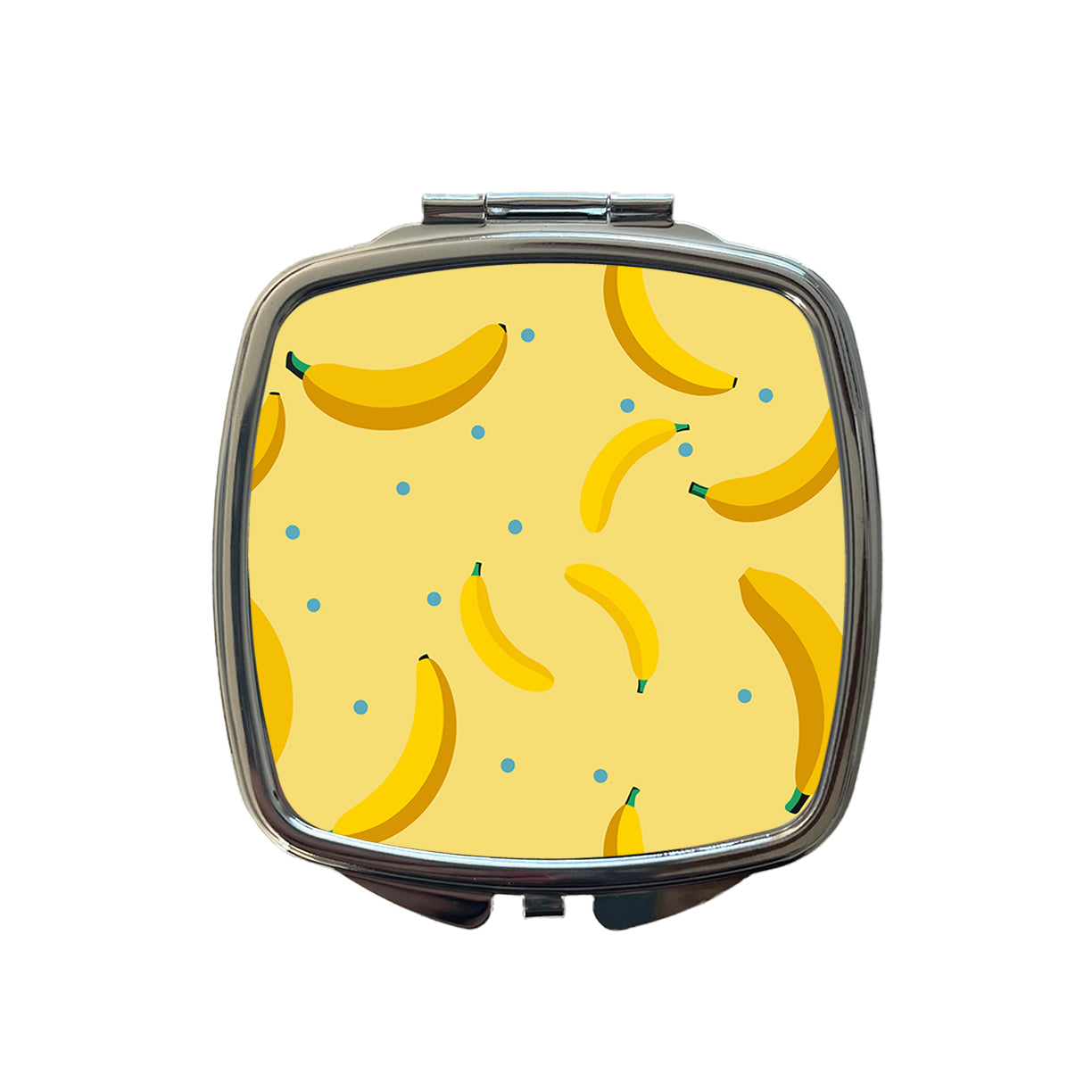 Bananas Oodles Pattern Small Travel Purse Handbag Pocket Makeup Compact Mirror
