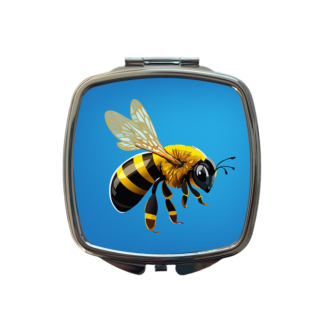 Bee Colorful Small Travel Purse Handbag Pocket Makeup Compact Mirror