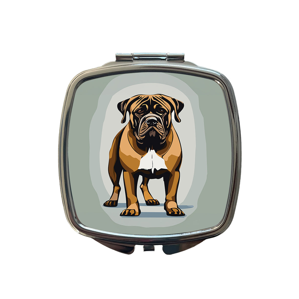 Bullmastiff Dog Standing Small Travel Purse Handbag Pocket Makeup Compact Mirror
