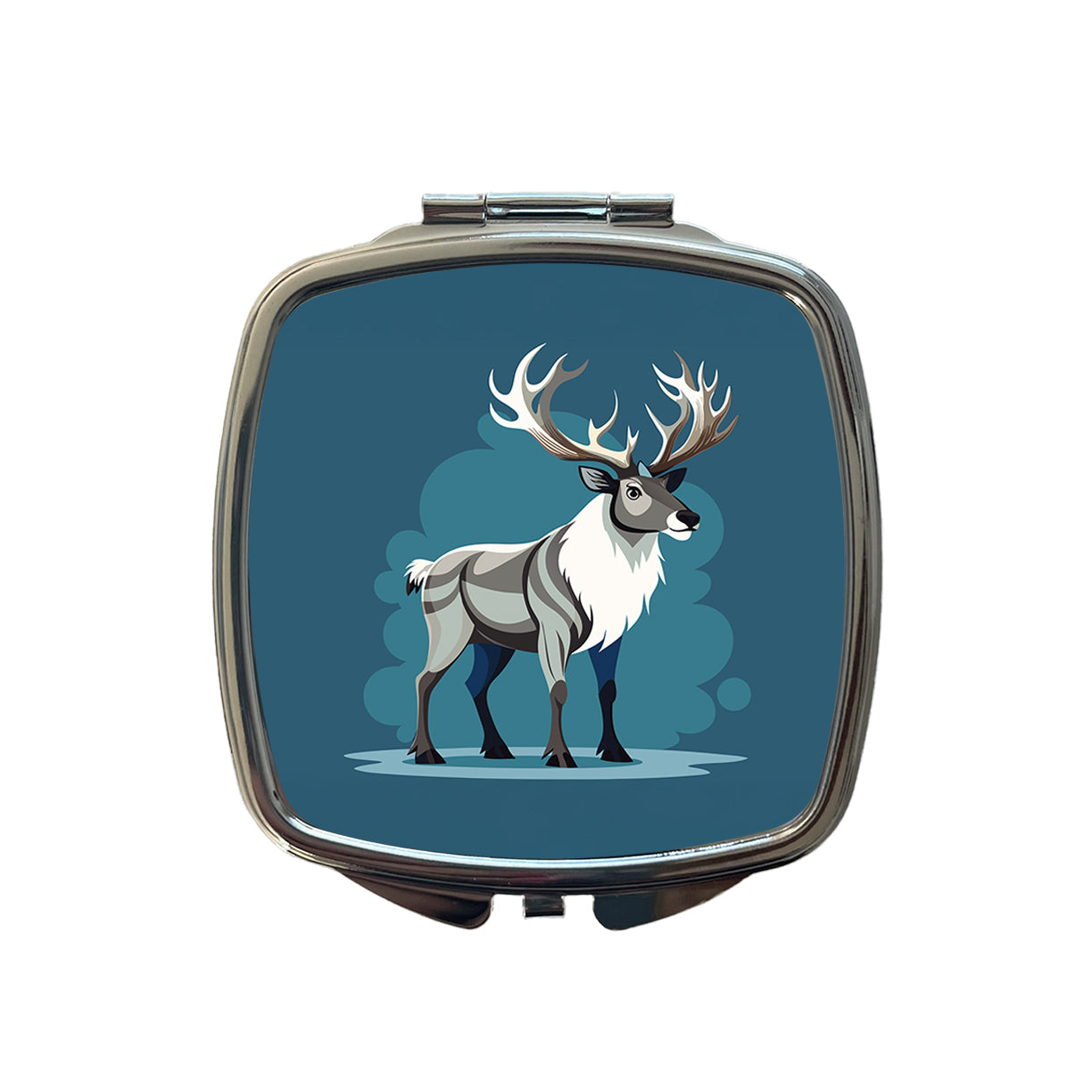 Caribou Reindeer Small Travel Purse Handbag Pocket Makeup Compact Mirror