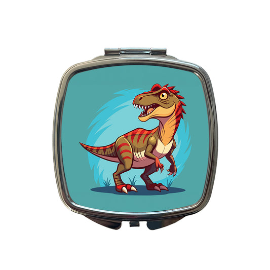 Carnotaurus Dinosaur Small Travel Purse Handbag Pocket Makeup Compact Mirror