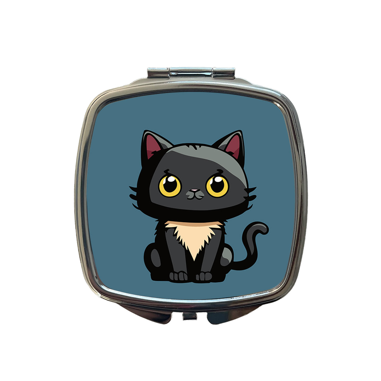 Cat Kitty Chibi Small Travel Purse Handbag Pocket Makeup Compact Mirror