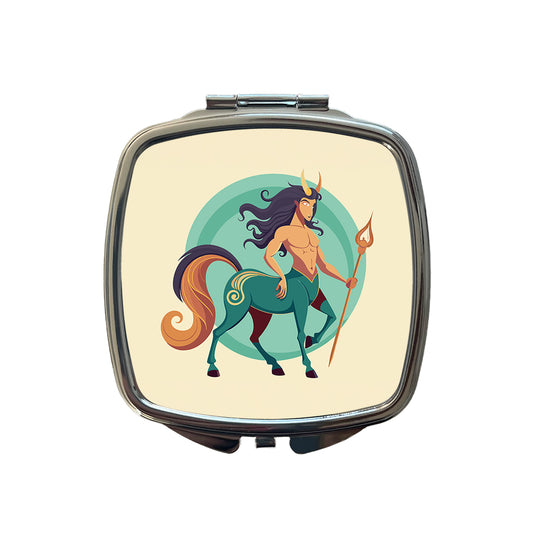 Centaur Greek Mythology Small Travel Purse Handbag Pocket Makeup Compact Mirror