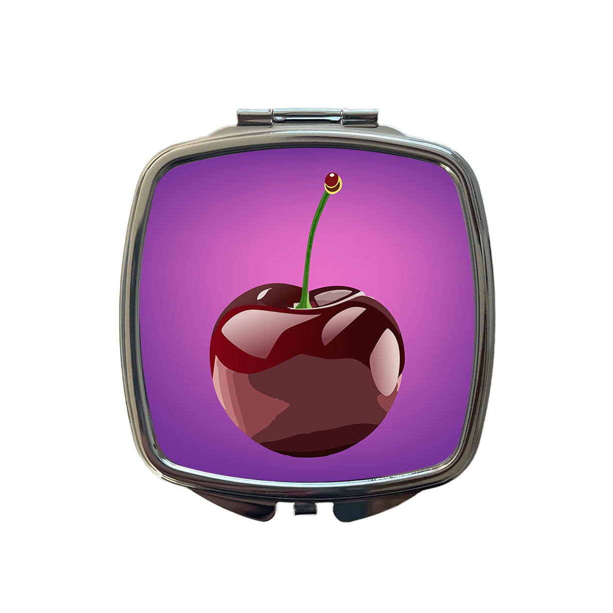 Cherry Fruit Small Travel Purse Handbag Pocket Makeup Compact Mirror