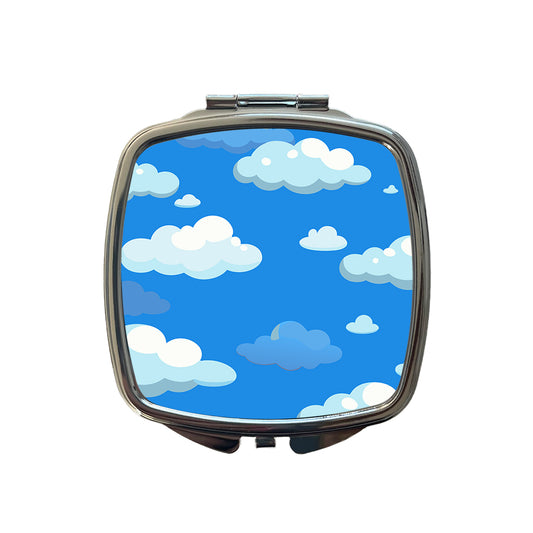 Clouds in the Sky Small Travel Purse Handbag Pocket Makeup Compact Mirror