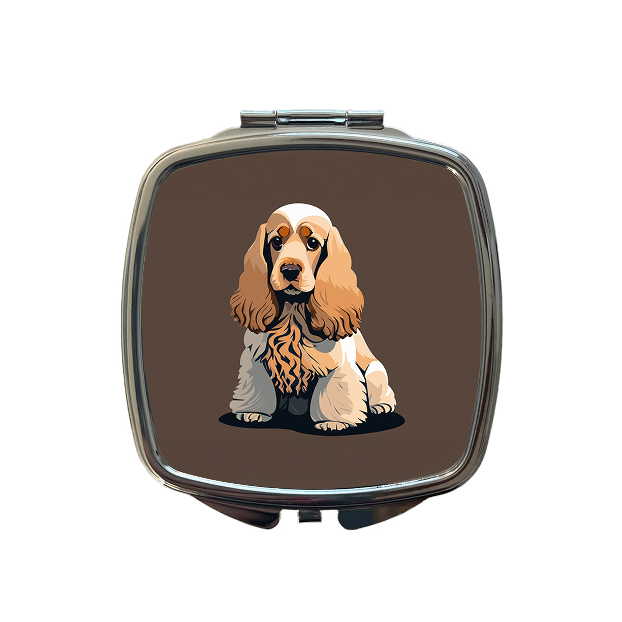 Cocker Spaniel Sitting Small Travel Purse Handbag Pocket Makeup Compact Mirror