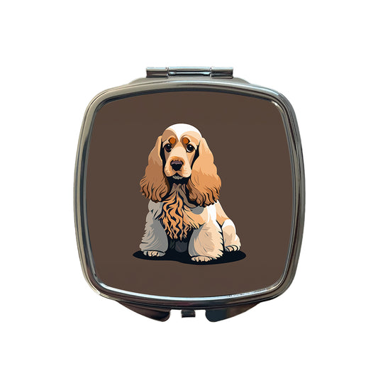 Cocker Spaniel Sitting Small Travel Purse Handbag Pocket Makeup Compact Mirror