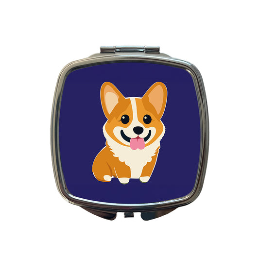 Corgi Dog Sweet Small Travel Purse Handbag Pocket Makeup Compact Mirror