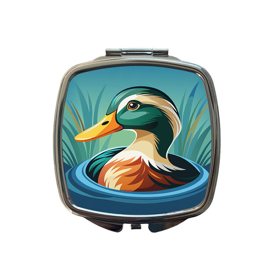 Duck in Water Elegant Small Travel Purse Handbag Pocket Makeup Compact Mirror
