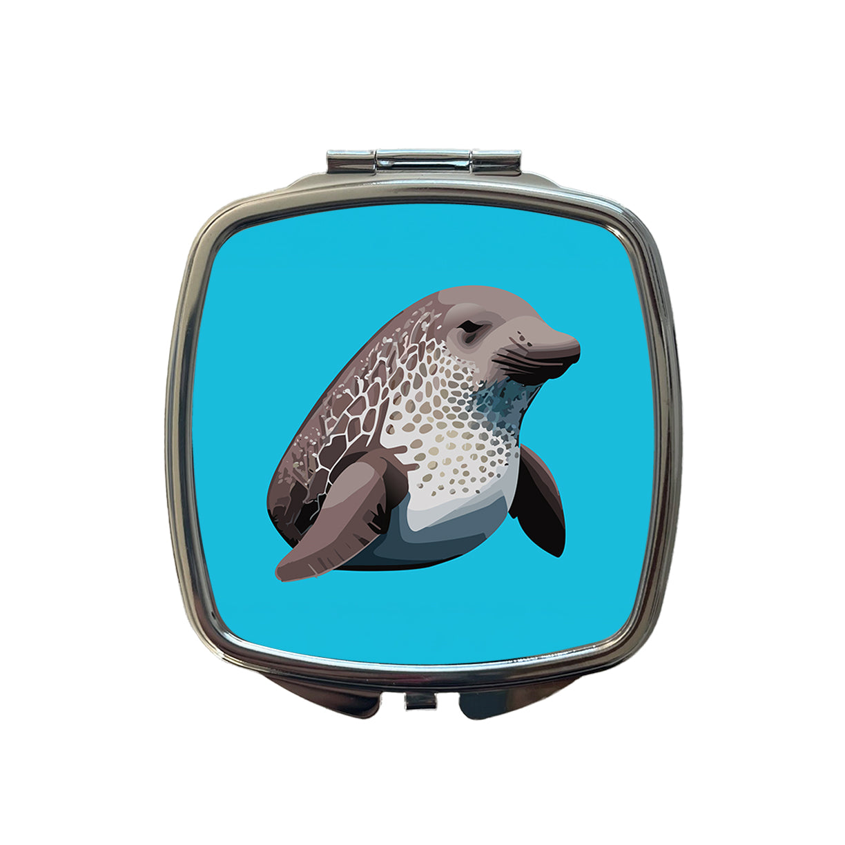 Dugong Sea Cow Small Travel Purse Handbag Pocket Makeup Compact Mirror