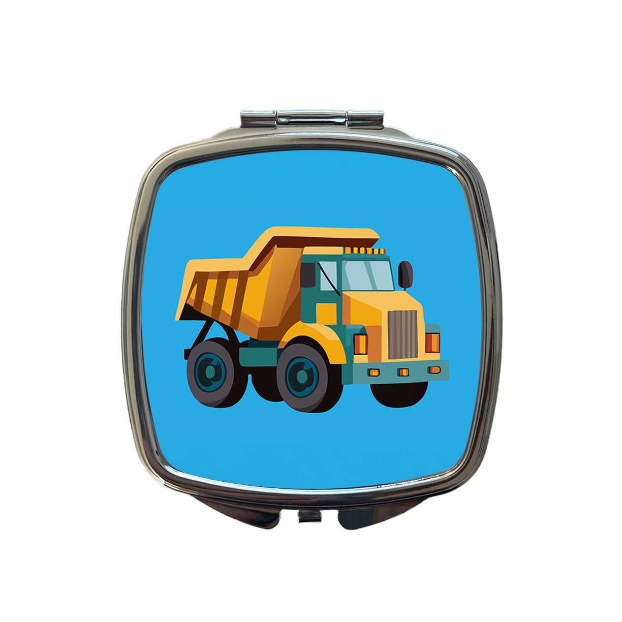 Dump Truck Cute Small Travel Purse Handbag Pocket Makeup Compact Mirror