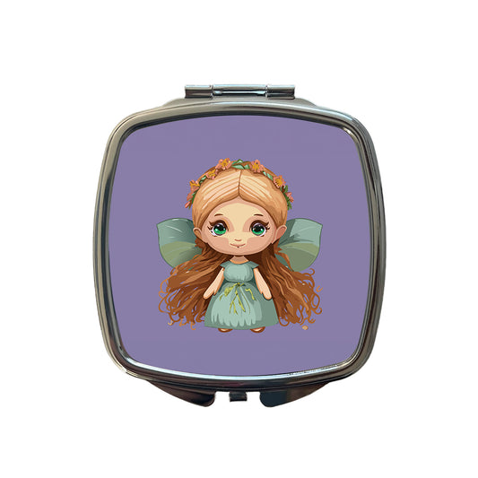 Fairy Cottagecore Pixie Small Travel Purse Handbag Pocket Makeup Compact Mirror