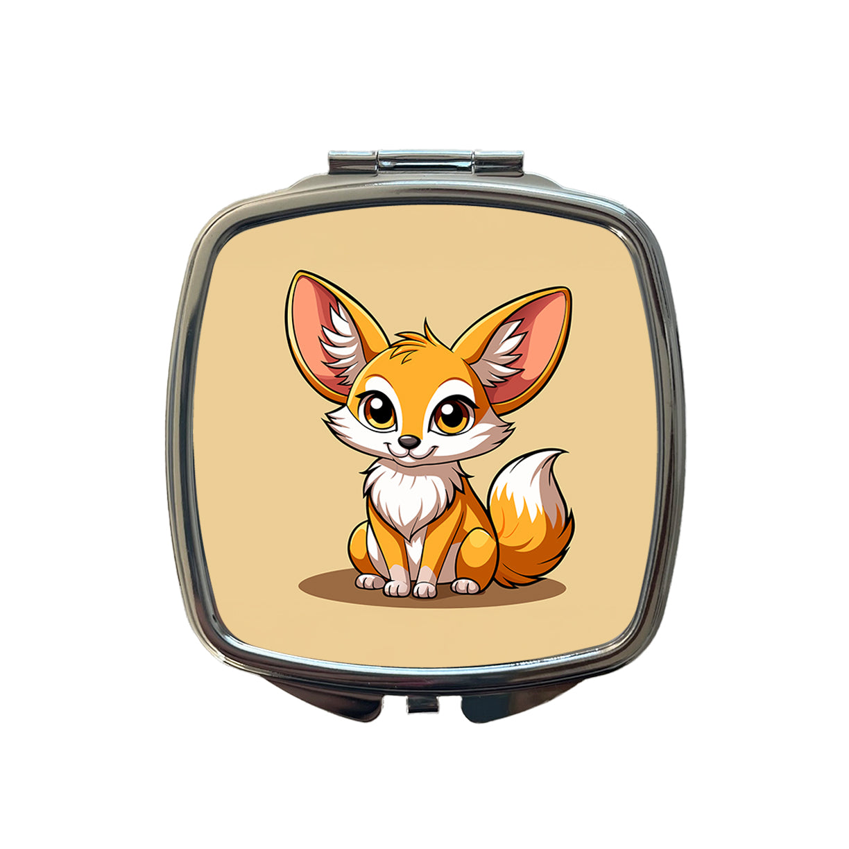 Fennec Fox Cute Small Travel Purse Handbag Pocket Makeup Compact Mirror