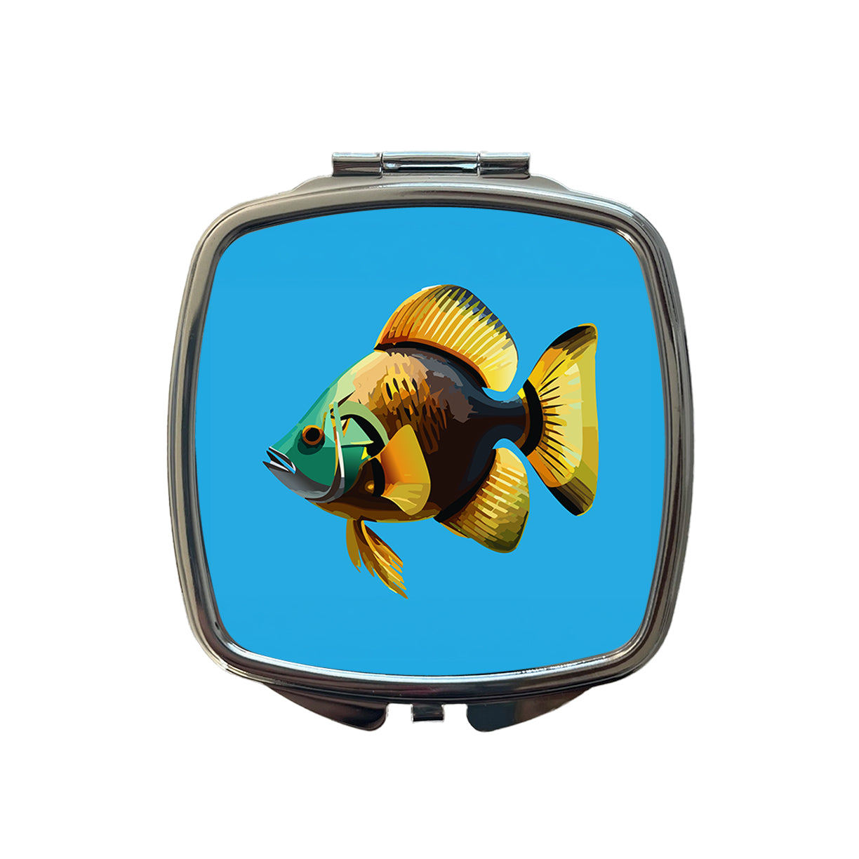 Fish Tropical Small Travel Purse Handbag Pocket Makeup Compact Mirror