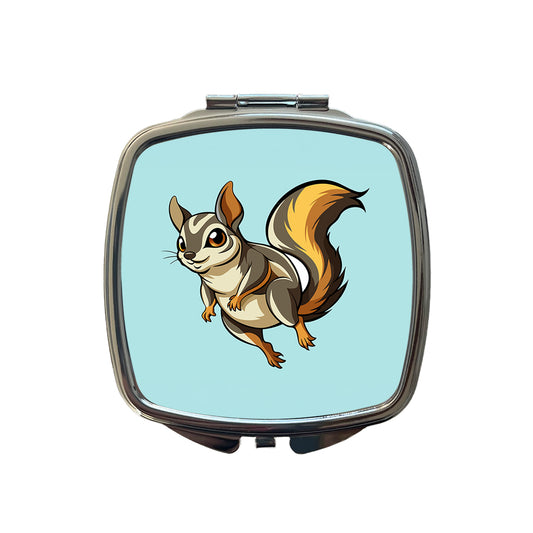 Flying Squirrel Small Travel Purse Handbag Pocket Makeup Compact Mirror