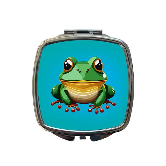 Frog Cute Small Travel Purse Handbag Pocket Makeup Compact Mirror