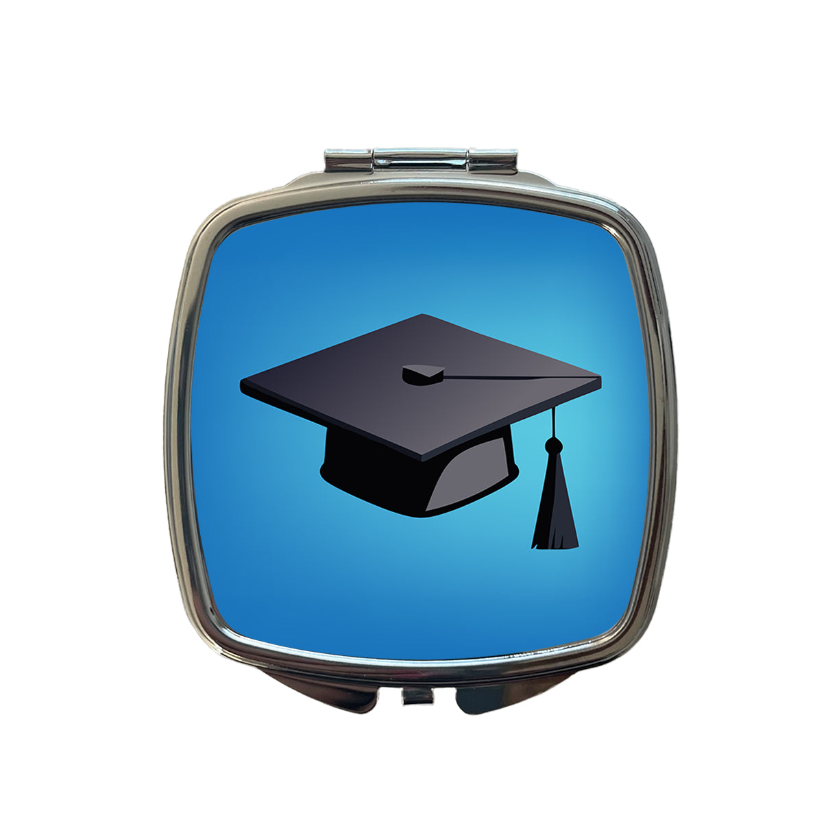 Graduation Cap Graduate Hat Small Travel Purse Handbag Pocket Makeup Compact Mirror