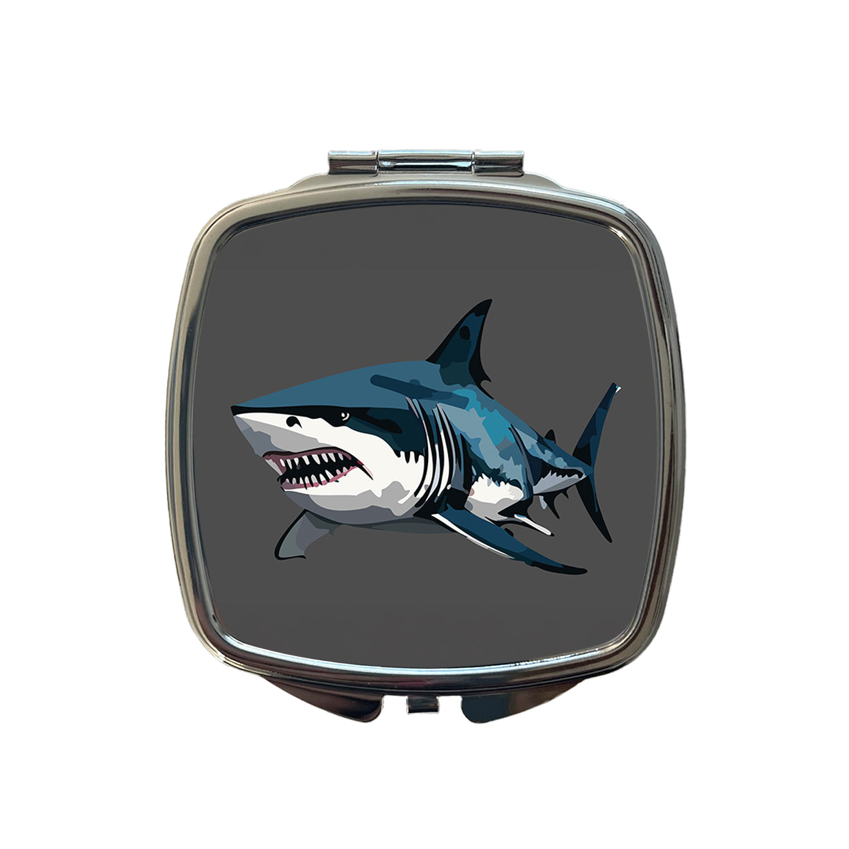 Great White Shark Small Travel Purse Handbag Pocket Makeup Compact Mirror