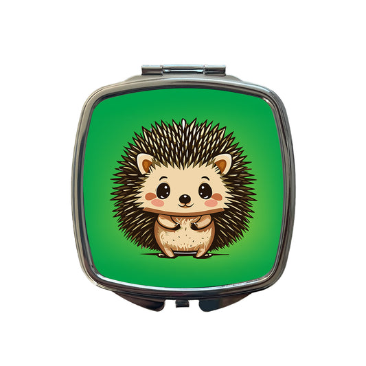 Hedgehog Cute Small Travel Purse Handbag Pocket Makeup Compact Mirror