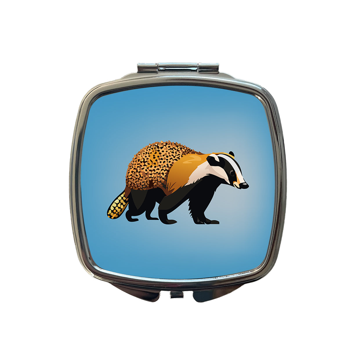 Honey Badger Walking Small Travel Purse Handbag Pocket Makeup Compact Mirror