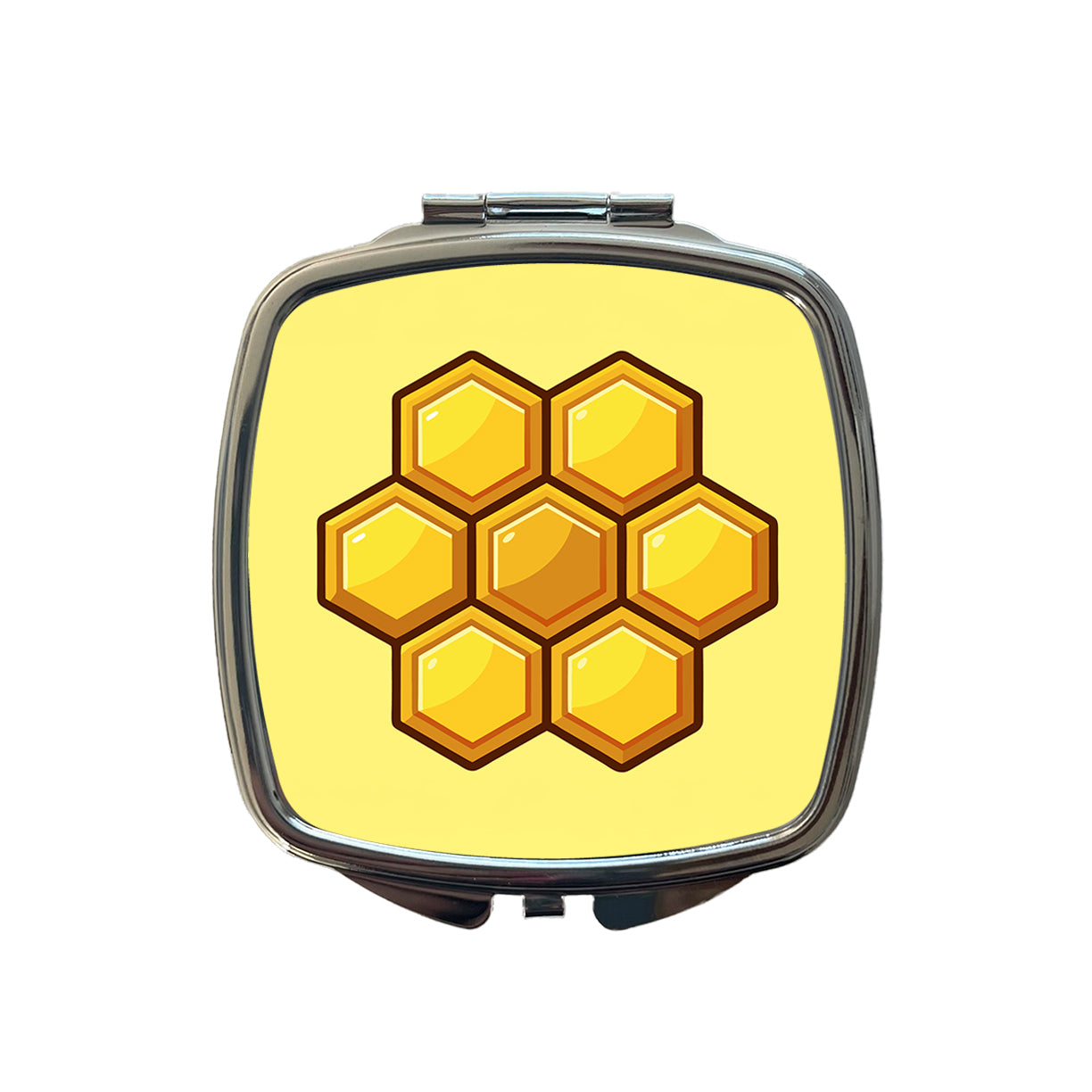 Honeycomb Elegant Small Travel Purse Handbag Pocket Makeup Compact Mirror