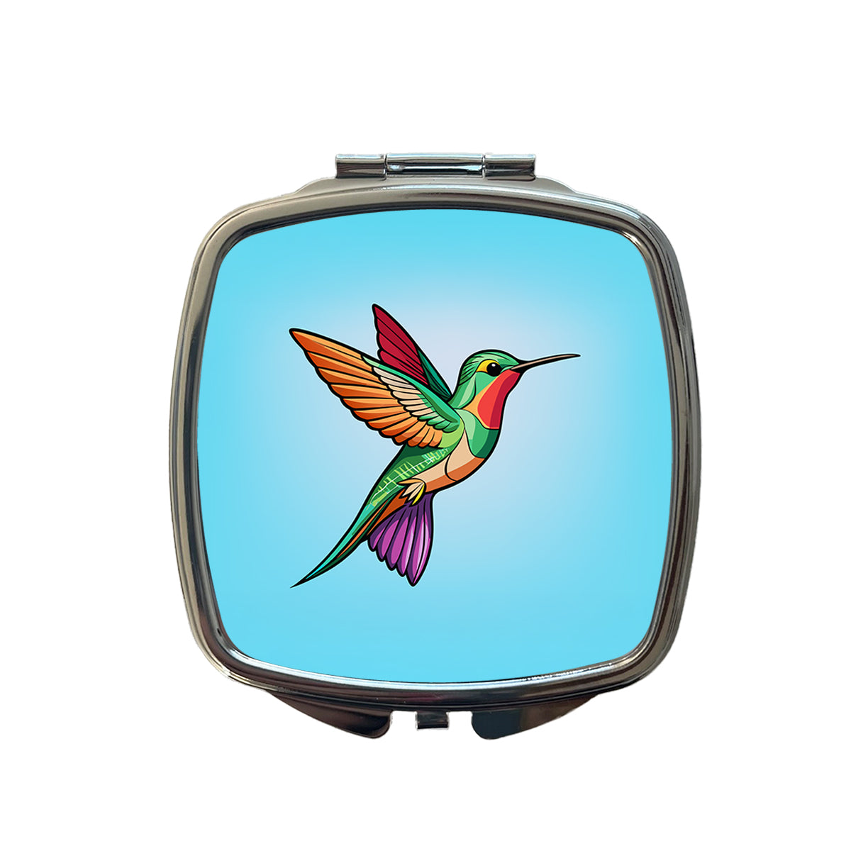 Hummingbird Colorful Small Travel Purse Handbag Pocket Makeup Compact Mirror