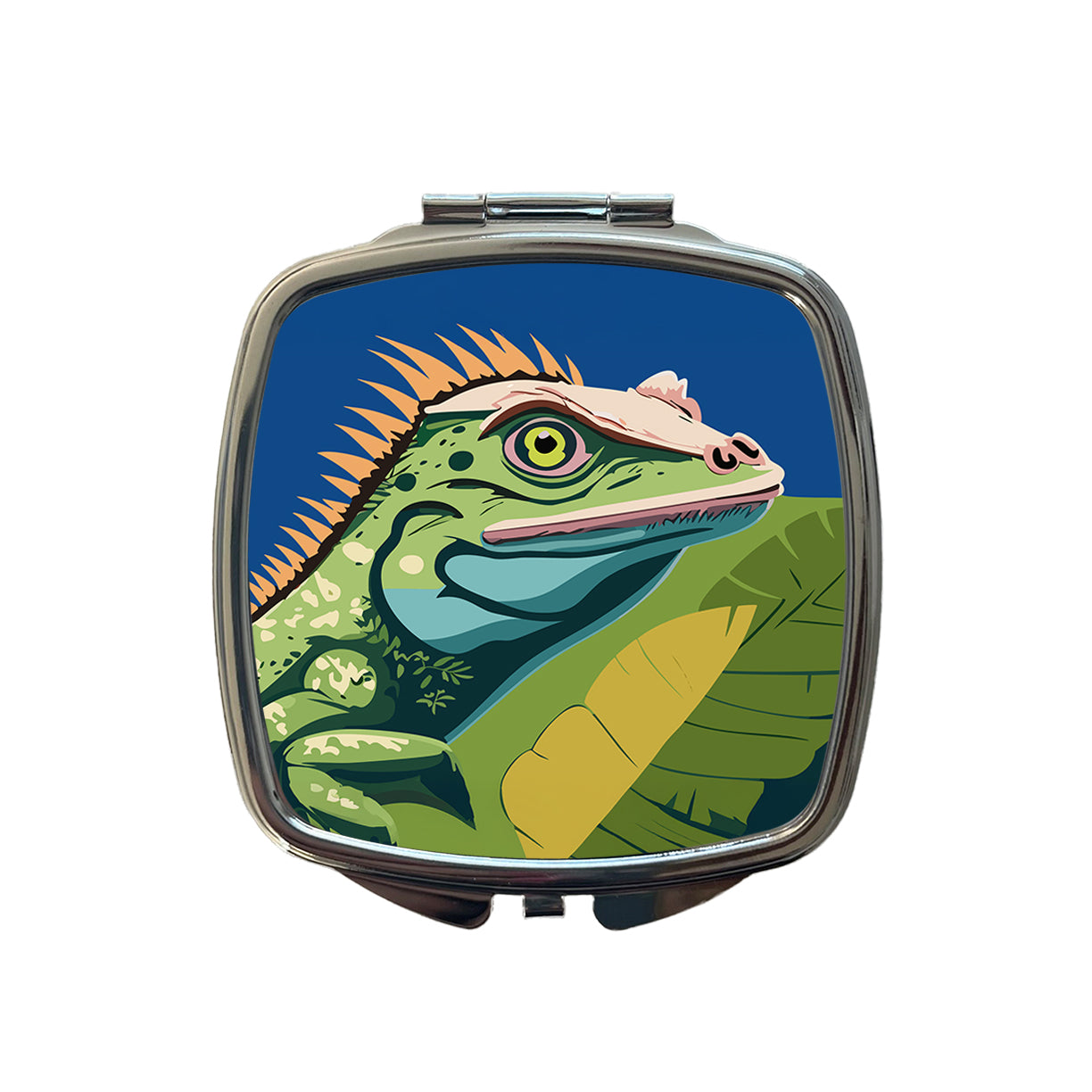 Iguana Lizard Reptile Small Travel Purse Handbag Pocket Makeup Compact Mirror