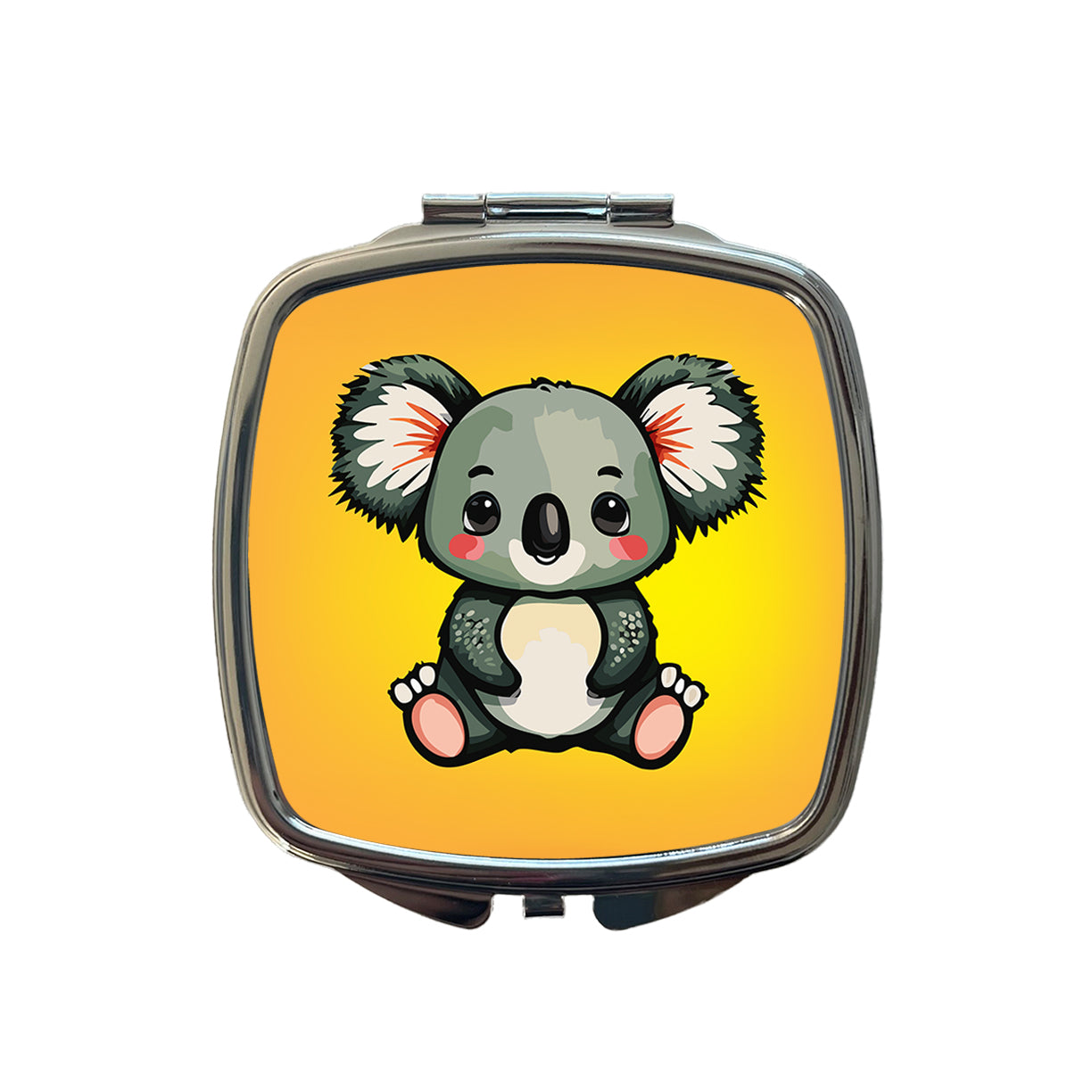 Koala Cute Watercolor Small Travel Purse Handbag Pocket Makeup Compact Mirror