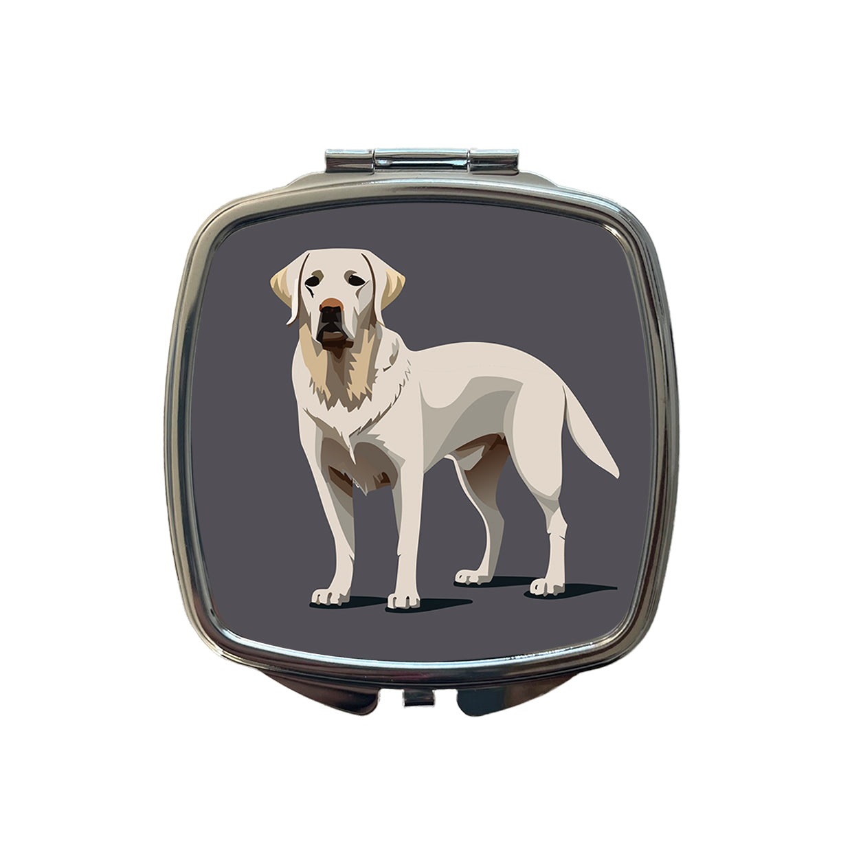 Labrador Retriever Dog Standing Small Travel Purse Handbag Pocket Makeup Compact Mirror