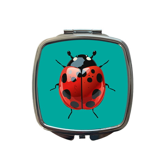 Ladybug Pretty Small Travel Purse Handbag Pocket Makeup Compact Mirror