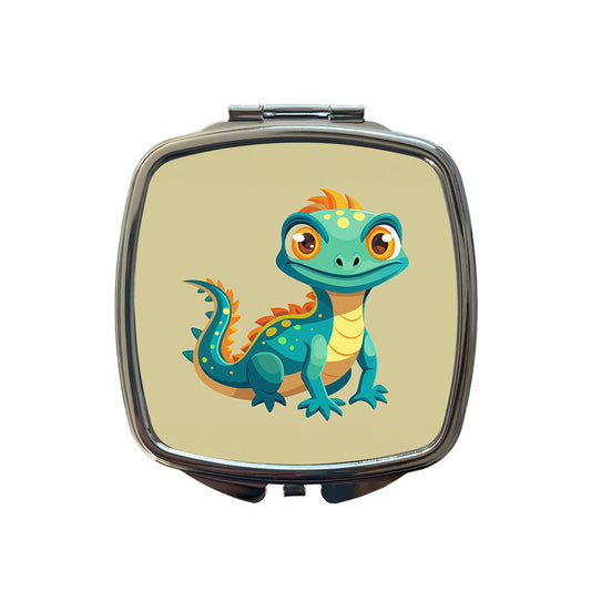 Lizard Cute Small Travel Purse Handbag Pocket Makeup Compact Mirror