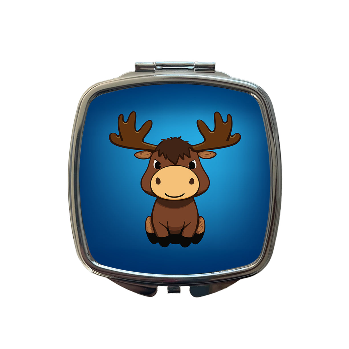 Moose Cute Small Travel Purse Handbag Pocket Makeup Compact Mirror