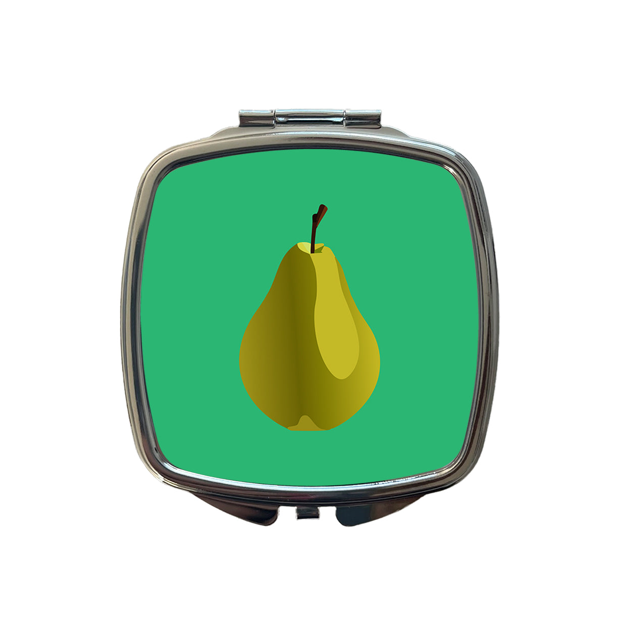 Pear Fruit Small Travel Purse Handbag Pocket Makeup Compact Mirror