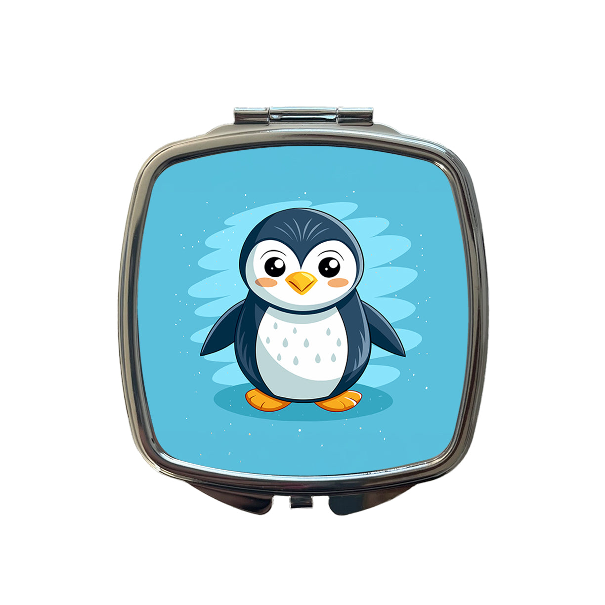 Penguin Cute Small Travel Purse Handbag Pocket Makeup Compact Mirror