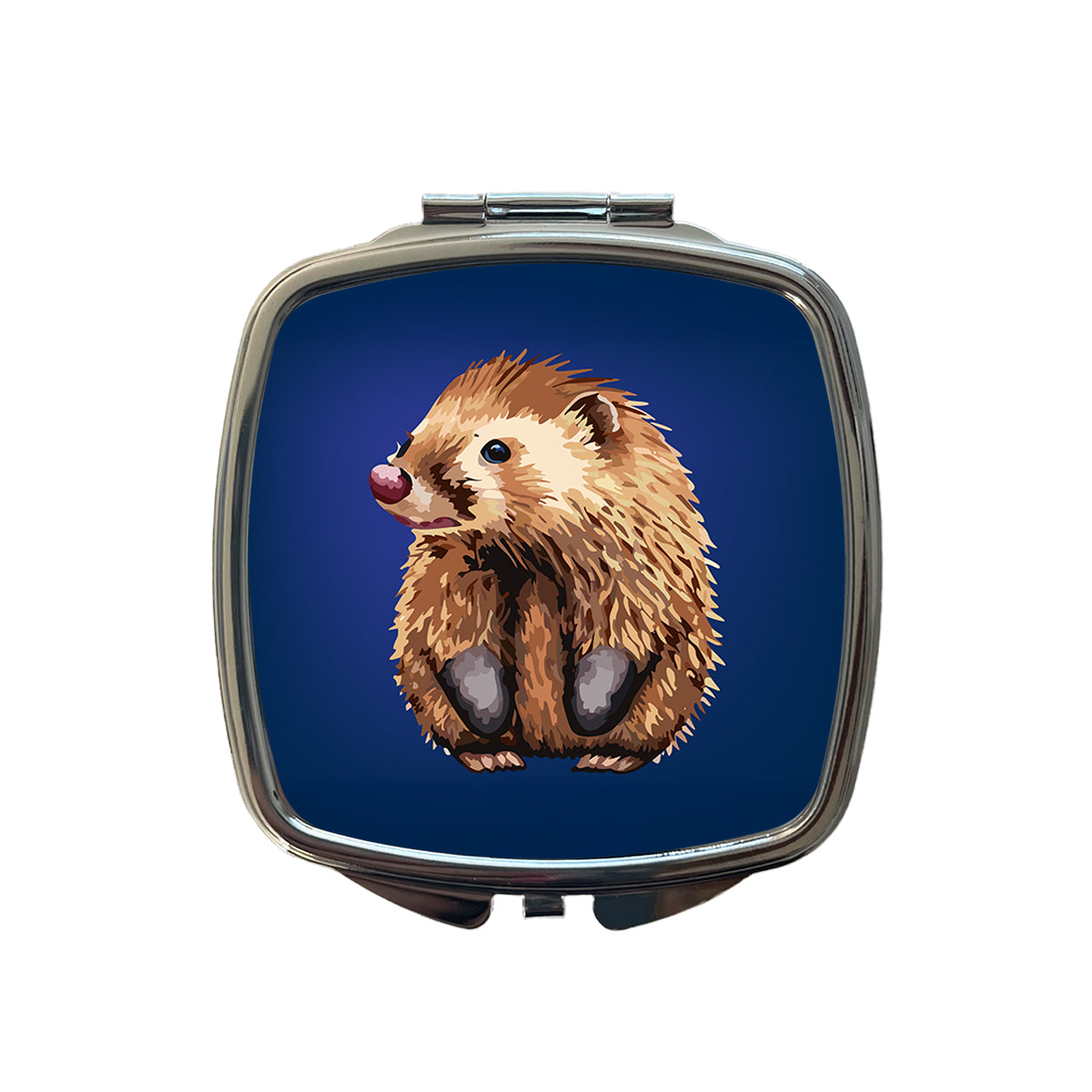 Porcupine Cute Small Travel Purse Handbag Pocket Makeup Compact Mirror